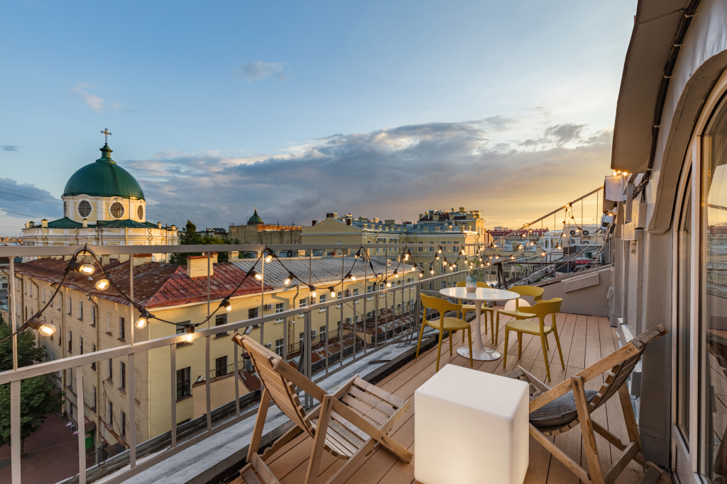 Фотография квартиры Апартаменты Двухуровневые Attico 100 кв.м с Террасой Напротив Русского Музея