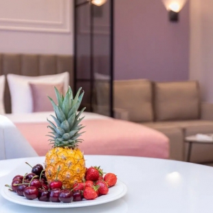 Фотография квартиры Апартаменты «Лиловый стиль» в районе ВДНХ «Эстет Апарт»