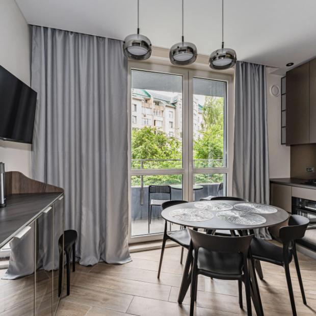 Фотографии квартиры 
            Апартаменты в центре Светлогорска на Олимпийском бульваре