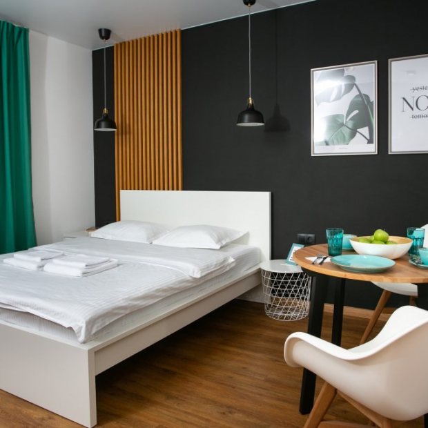 Фотографии квартиры
Апартаменты Домант Романова 60/1