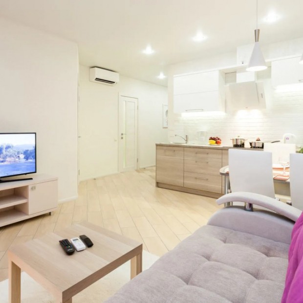 Фотографии квартиры 
            Апартаменты на 22 этаже Beautiful view в новом доме Грибоедова 1