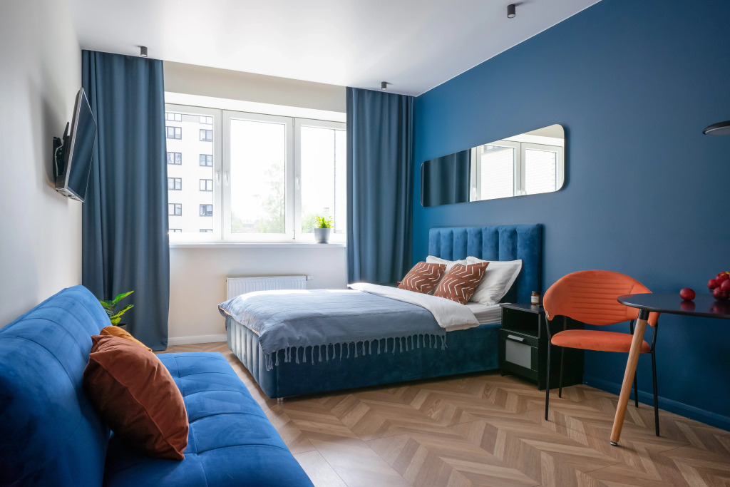 Фотография квартиры Апартаменты Pavlov Тёмно-синяя