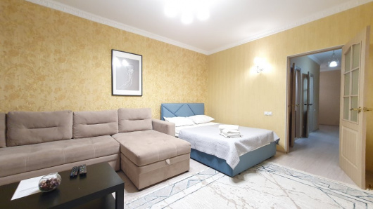 Фотографии квартиры 
            Апартаменты 2х комн.кв с 2мя кроватями и раскладным диваном на 23м этаже