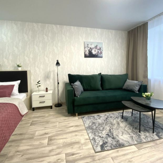 Фотографии квартиры
Апартаменты Современная 1 комнатная квартира в новом доме в микрорайоне «Фестивальный»