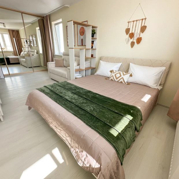 Фотографии квартиры 
            Квартира Светлая 1-к на 14 этаже - город как на ладони