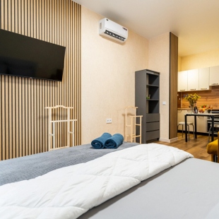 Фотография квартиры Апартаменты в Нoвоpоccийcкe c Дизaйнерcким Рeмoнтoм