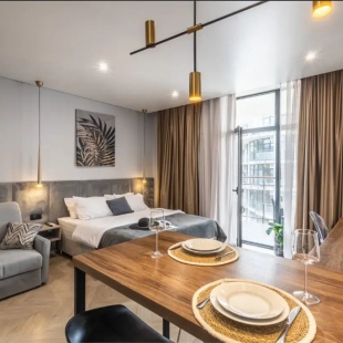 Фотография квартиры Апартаменты Крымский Рей Студия Africa боковой вид на море