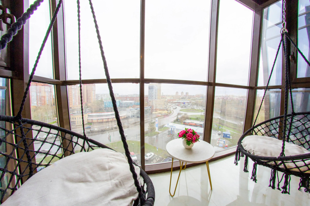 Фотография квартиры Апартаменты Студия с Качелями на Балконе