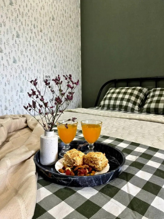 Фотографии квартиры 
            Апартаменты однокомнатные с видом на горы