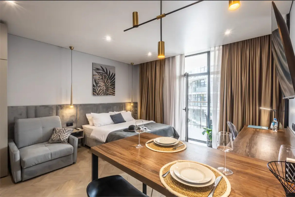 Фотография квартиры Апартаменты Крымский Рей Студия Africa боковой вид на море