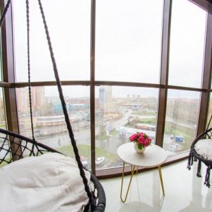 Фотография квартиры Апартаменты Студия с Качелями на Балконе