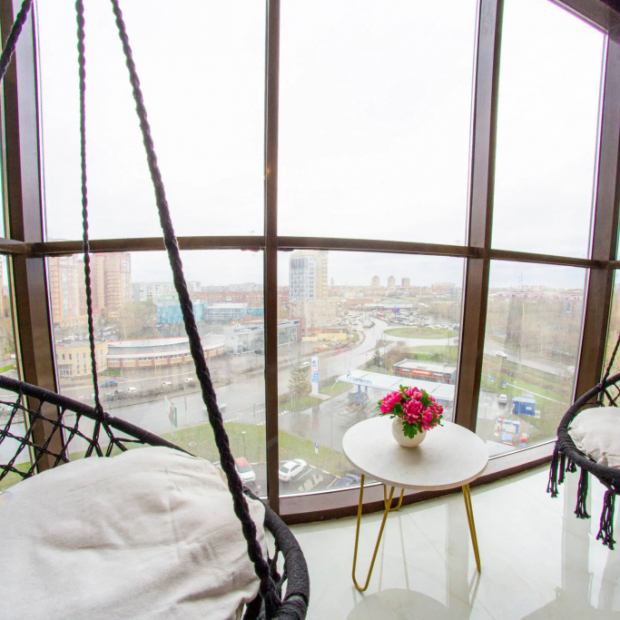 Фотографии квартиры 
            Апартаменты Студия с Качелями на Балконе