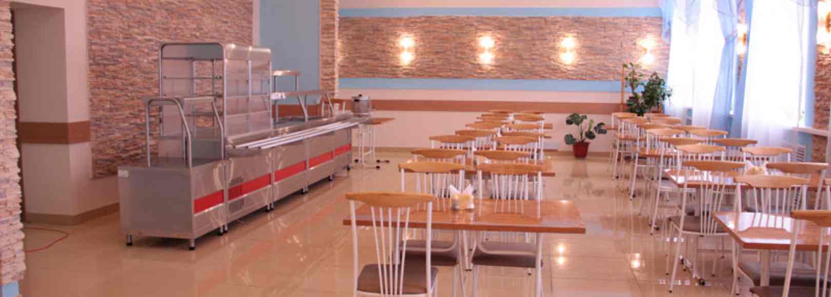 Фотография банкетного зала Средний зал Комбината питания ЭГЗ-ЗДОРОВЬЕ