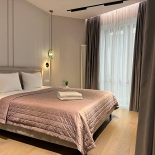 Фотография квартиры Апартаменты Lalapart Modern classic с видом на город у метро Дмитровская