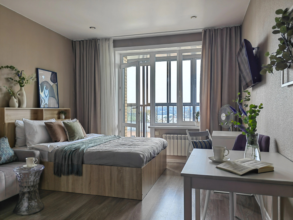 Фотография квартиры Квартира Velvet с балконом и видом на реку