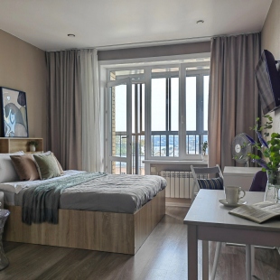 Фотография квартиры Квартира Velvet с балконом и видом на реку