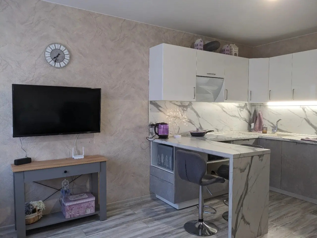 Фотография квартиры Квартира с Большой Кухней-гостиной