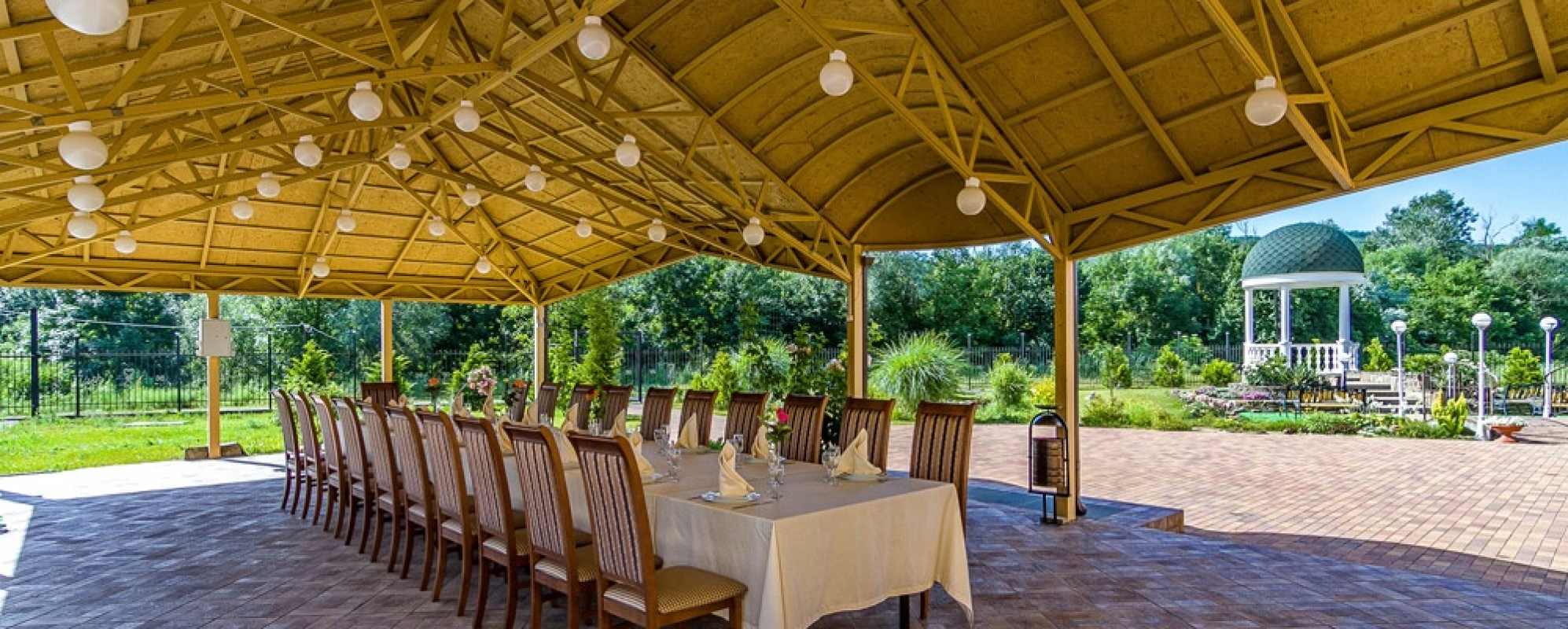 Фотографии летней террасы Банкетная беседка