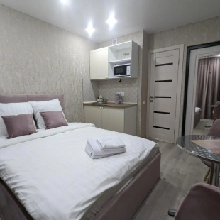 Фотография квартиры Апартаменты RentHome студия Роуз на Южном шоссе у ТЦ Амбар