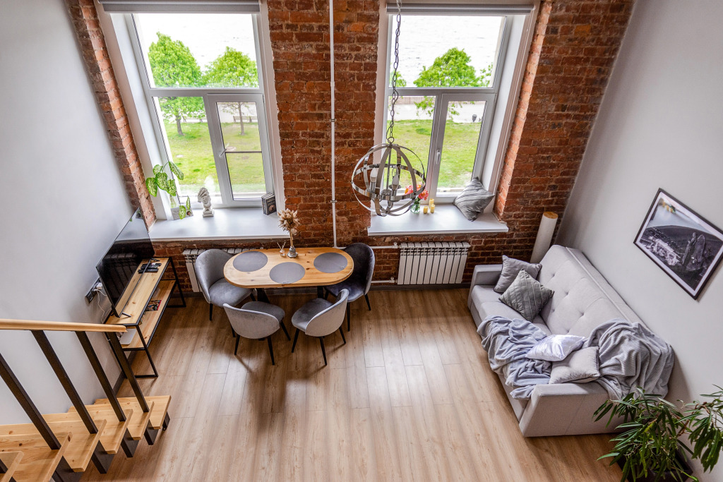 Фотография квартиры Апартаменты комфорт Nine View Studio с видом на Неву