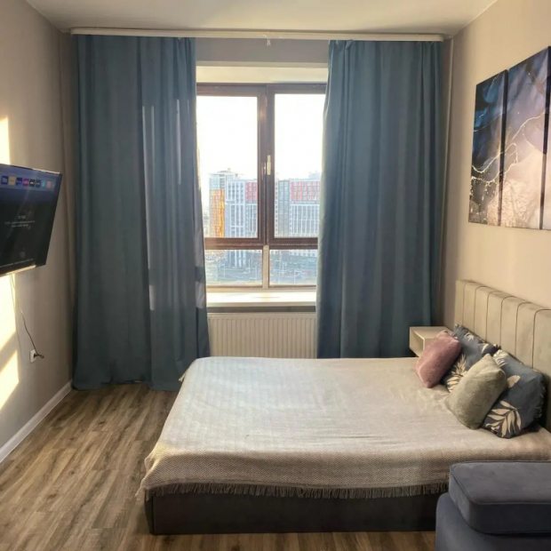 Фотографии квартиры 
            Апартаменты Сутки Уфа на Энтузиастов 13-713