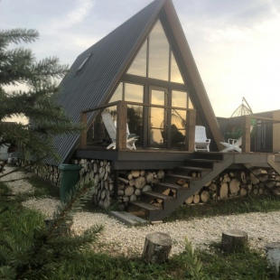 Фотография Коттеджа Частный дом дом у озера с чаном и баней