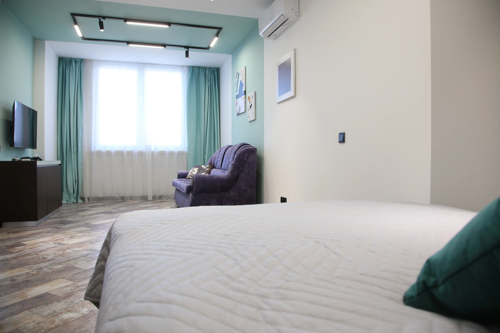 Фотография квартиры Апартаменты Малевич - мята, лаванда и горький шоколад в интерьере