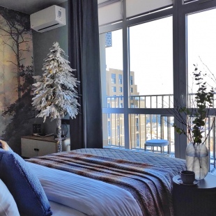 Фотография квартиры Квартира СТУДИЯ ПОЛЕТ СТРИЖА с залипательным видом на город и реку