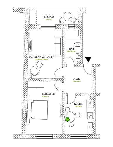 Фотография квартиры Glück Auf Appartements Rembrandtstraße Essen