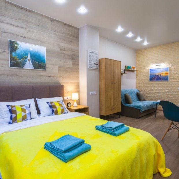 Фотографии квартиры
Апартаменты Дизайнерская студия в элитном ЖК Граф Орлов