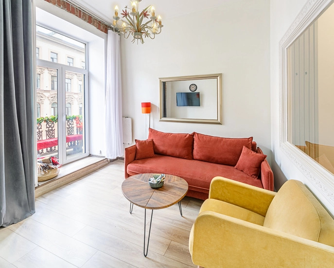 Фотография квартиры Апартаменты на Большом 13 Балкон