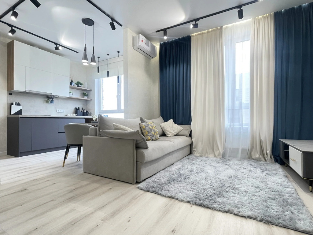 Фотография квартиры Апартаменты MONTY Moscow с видом на Москва Сити и набережную Москва реки