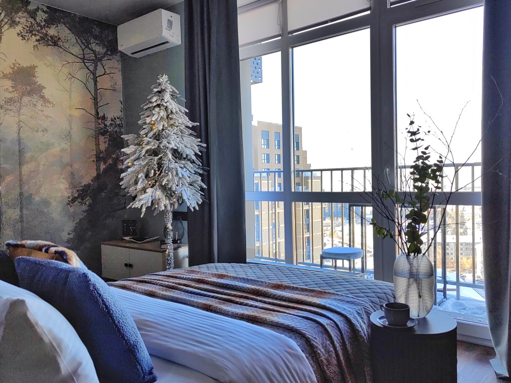 Фотография квартиры Квартира СТУДИЯ ПОЛЕТ СТРИЖА с залипательным видом на город и реку