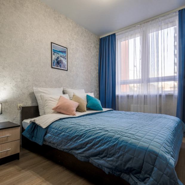 Фотографии квартиры 
            Апартаменты 2 к iZi Apart рядом с аквапарком ЖК Зенит