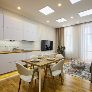 Фотография квартиры Апартаменты ЕвроУют Просторные трехкомнатные недалеко от центра