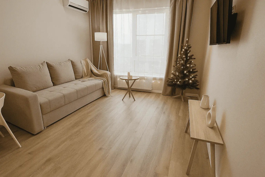 Фотография квартиры Квартира Green FOX в современном ЖК рядом с рекой