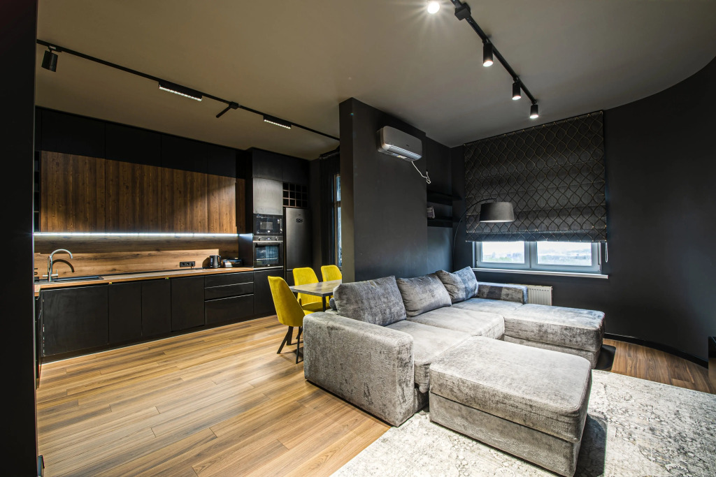 Фотография квартиры Апартаменты евротрёхкомнатные Stepanenkov в стиле лофт на Горького 24