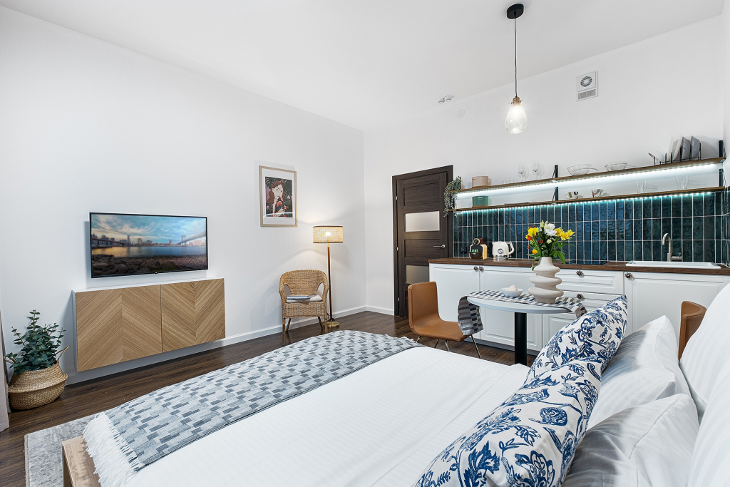 Фотография квартиры Апартаменты F-Apart светлые и современные