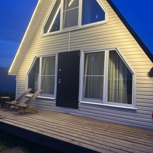 Фотография Коттеджа Частный дом А-фрейм в самом центре леса