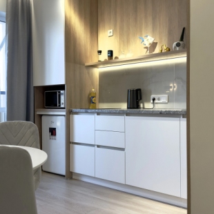 Фотография квартиры Квартира Уютная Однокомнатная с Диванчиком на Кухне Жк Манхэттен