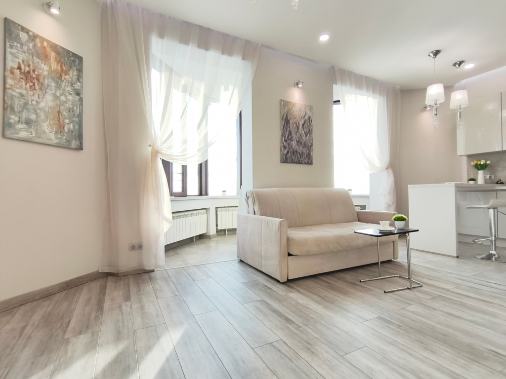 Фотография квартиры Апартаменты KvartirkaPlaZa на ул. Садовая 176 панорамный вид на Волгу и город