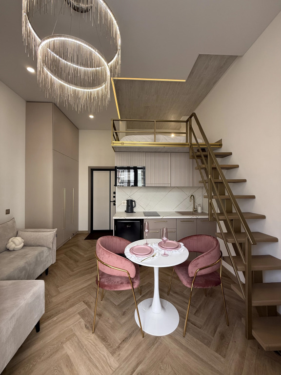 Фотография квартиры Апартаменты Двухуровневая студия KrasLoft в ЖК Преображенский на 4 человек