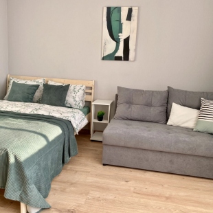 Фотография квартиры Квартира Уютная современная студия рядом с Центром гимнастики магазином Петрович