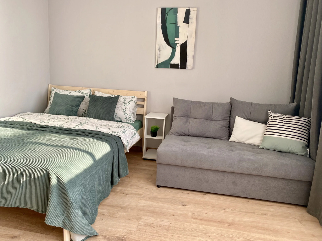 Фотография квартиры Квартира Уютная современная студия рядом с Центром гимнастики магазином Петрович