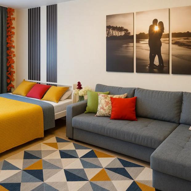 Фотографии квартиры 
            Апартаменты Классика До 4 чел Пятница Сеть Посуточных Квартир