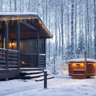 Фотография Коттеджа Частный дом Домик в Cоснах с сауной и банным чаном (Lato-65 Sauna)