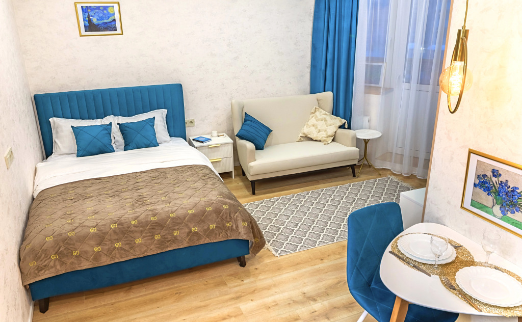 Фотография квартиры Апартаменты Дизайнерские «Арт Волна» в новом доме рядом с метро и Ладожским вокзалом