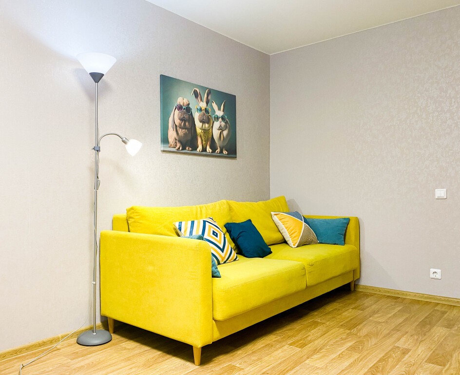 Фотография квартиры Квартира с Яркими акцентами и кроликами на стиле