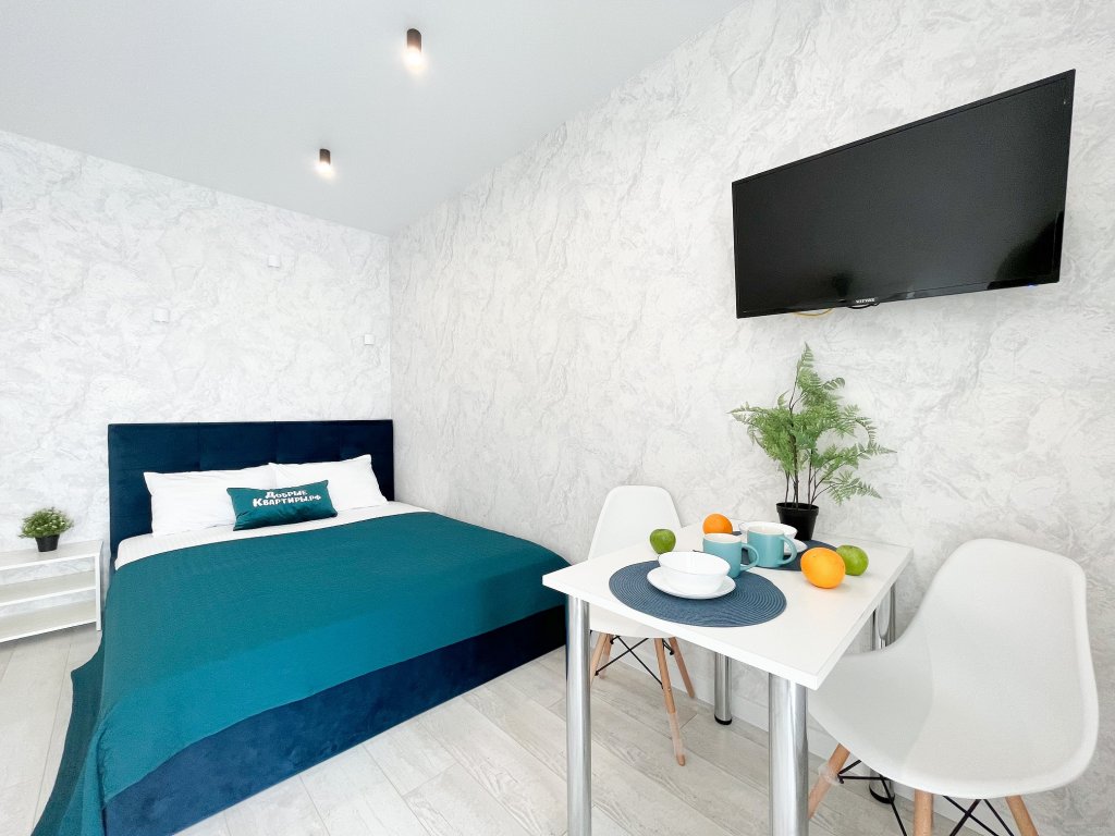 Фотография квартиры Апартаменты Новая Светлая Студия с Панорамным Окном