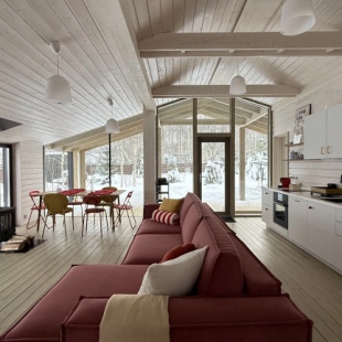 Фотография Коттеджа Частный дом новый, большой с камином и сауной в элитном поселке